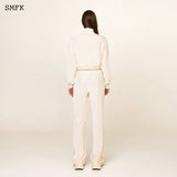 SMFK SS2312 流浪丝绒训练夹克 白