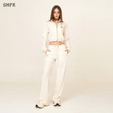 SMFK SS2312 流浪丝绒训练夹克 白