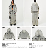 SMFK 2501 幻影牛仔阔身帽衫 白雪花