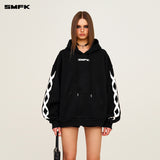 SMFK 2503 基因链条赛车阔身帽衫/荒野黑