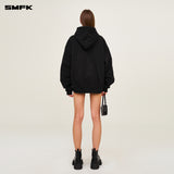 SMFK 2503 基因链条赛车阔身帽衫/荒野黑