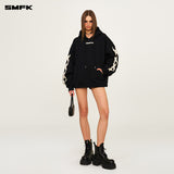 SMFK 2503 基因链条赛车阔身帽衫/荒野黑