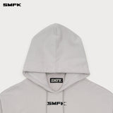 SMFK 2503 基因链条赛车阔身帽衫/尘埃灰