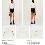 SMFK 2503 基因链条运动上衣/雪山白