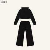 SMFK SS2402 流浪清晨慢跑套装 黑