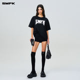 SMFK 2408 金属摇滚阔身Tee 黑