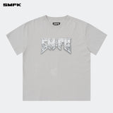 SMFK 2408 金属摇滚阔身Tee 灰