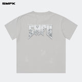 SMFK 2408 金属摇滚阔身Tee 灰