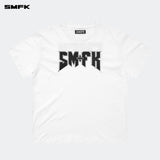 SMFK 2408 金属摇滚阔身Tee 白