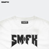 SMFK 2408 金属摇滚阔身Tee 白