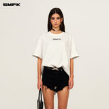 SMFK 2504 比弗利俱乐部阔身TEE/雪山白
