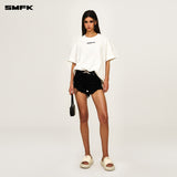 SMFK 2504 比弗利俱乐部阔身TEE/雪山白