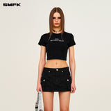 SMFK 2504 野路工装短裙 荒野黑