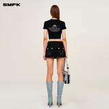 SMFK 2504 野路工装短裙 荒野黑