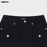 SMFK 2504 野路工装短裙 荒野黑