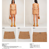 SMFK 2506 野路工装短裙/沙漠色