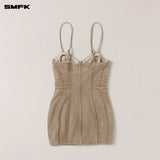 SMFK 2506 野性起源牛仔连身裙(手工)/荒野牛仔棕