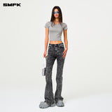 SMFK 2501 十字经典运动紧身Tee 尘埃灰