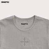 SMFK 2501 十字经典运动紧身Tee 尘埃灰