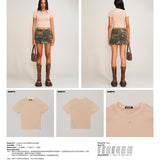 SMFK 2506 冲锋修身Tee/亚麻色