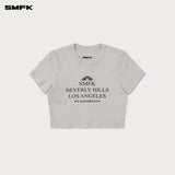 SMFK 2504 比弗利电影字幕短身TEE/尘埃灰