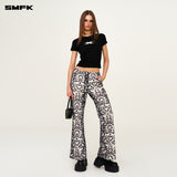 SMFK 2503 未来涟漪运动修身TEE/荒野黑