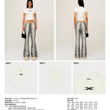 SMFK 2503 未来涟漪运动修身TEE/雪山白