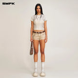 SMFK 2506 十字印章修身运动Tee/幻影眼镜蛇纹