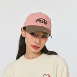 EMIS 2510 WASHED TWO TONE BALL CAP-PINK