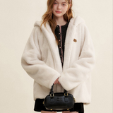 Kroche 2501 连帽过冬保暖加厚毛毛外套