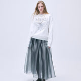 MARDI MERCREDI 2502
SWEATSHIRT FLOWERMARDI NEEDLEWORK_WHITE GREY