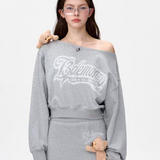 13DE MARZO | 2503 Doozoo Off-shoulder Jumper Grey