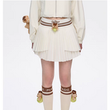 13DE MARZO | 2503 Marzo Tennis Skirt Beige