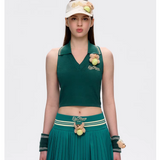 13DE MARZO | 2503 Marzo Tennis Halter Top Green
