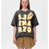 13DE MARZO | 2503 Biscuits Logo T-shirt Grey