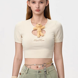 13DE MARZO | 2503 Doozoo Chest Cassimere Top Beige