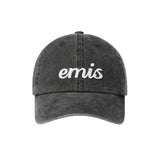 EMIS 2505 VINTAGE PIGMENT BALL CAP-BLACK