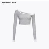 ANN ANDELMAN 2410 不规则露肩长袖
