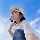13DE MARZO | SS2304 Denim Newsboy Hat
