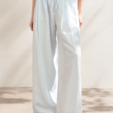 Kroche 2507 假两件蓝白条纹休闲裤