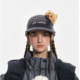 13DE MARZO | SS2309 Bear Thick Knit Cap Grey