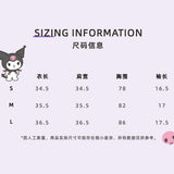 13DE MARZO | SS2403 Kuromi Mirror Lace Top Dark White