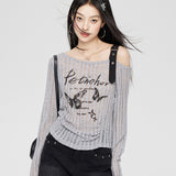 MacyMccoy 2406 镂空针织防晒衣 灰