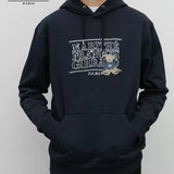 MARITHE 2511 涂鸦熊连帽减龄卫衣 海军蓝