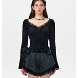 13DE MARZO | 2503 Bear Lacy Undertee Black