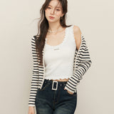 Kroche SS2403 蕾丝花边拼接背心