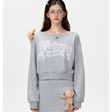 13DE MARZO | 2503 Doozoo Off-shoulder Jumper Grey