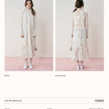 Kroche 2408 郁金香欧根纱挂脖连衣裙