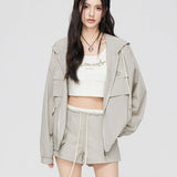 MacyMccoy 2405 连帽防晒套装 卡其