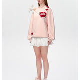 13DE MARZO | 2412 Doozoo Cupid Heart Sweater Pink